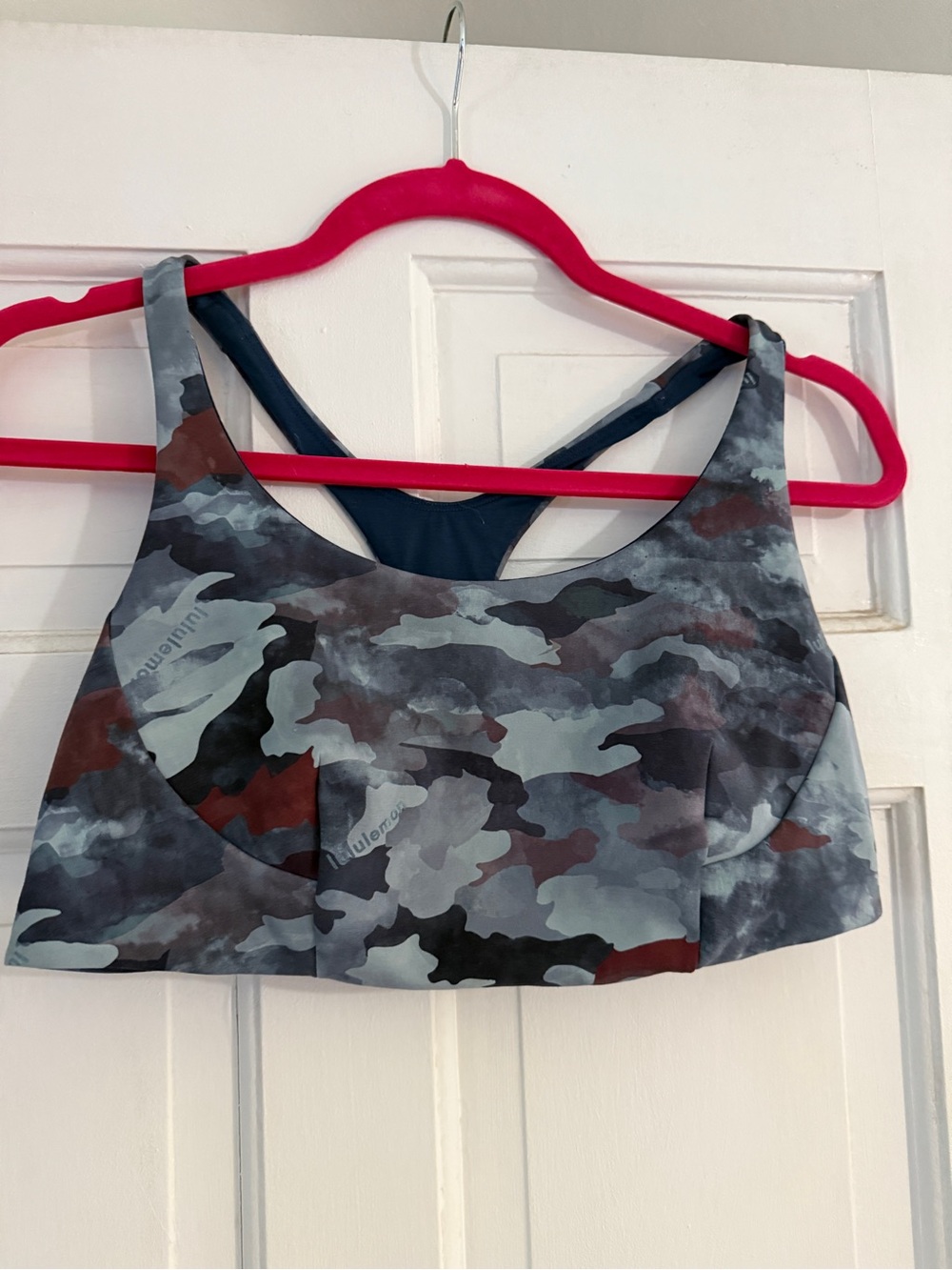 lululemon athletica Camo Sports Bra in Gray, Blue & Brown